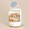 JoybosÂ¬Ã† Round Makeup Storage Organizer Box with Mirror Led Light