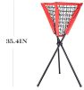 Portable Batting Movable Baseball & Softball Practice Ball Caddy Stands Foldable Pyramid Net Stand Training Softball Tennis Ball