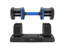 Adjustable Dumbbell - 55lb Single Dumbbell with Anti-Slip Handle; Fast Adjust Weight by Turning Handle with Tray; Exercise Fitness Dumbbell Suitable f