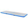 Inflatable Gymnastics Mat with Pump 275.6"x39.4"x3.9" PVC Blue