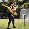 Athletic Works 7ft x 7ft Hit Pitch Training Net for Baseball Softball Protective Screens 11.02lb