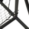 Football Rebounder Net Black 144.1"x35.4"x72" HDPE