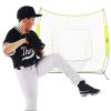 Athletic Works 7ft x 7ft Hit Pitch Training Net for Baseball Softball Protective Screens 11.02lb