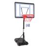 Portable Movable Swimming Pool PVC Transparent Backboard Basketball Stand (Basket Adjustment Height 1.15m-1.35m) Maximum Applicable For 7 # Ball XH