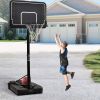 Portable Basketball Hoop &amp; Goal with Vertical Jump Measurement; Outdoor Basketball System with 6.6-10ft Height Adjustment for Youth; Adults