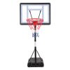 Portable Movable Swimming Pool PVC Transparent Backboard Basketball Stand (Basket Adjustment Height 1.15m-1.35m) Maximum Applicable For 7 # Ball XH