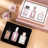 Perfume Gift Box With Three Perfume, Eau De Toilette, Suitable For Business And Office, For Dating And Birthday Gift, For Daily Use, 25ml