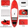 9' Inflatable Stand Up SUP Paddleboards with Accessories & Backpack Leash Double Action Hand Pump Repair Kit for Youth & Adult