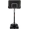 Portable Basketball Hoop &amp; Goal with Vertical Jump Measurement; Outdoor Basketball System with 6.6-10ft Height Adjustment for Youth; Adults