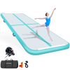 Gymnastics Mat Air Mats 10ft /13ft, Inflatable Tumbling Mat Tumble Track Air Floor with Electric Air Pump for Kids Home Use/Cheerleading/Gym/Outdoor/Y