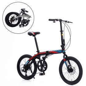 20&ldquo;folding city bike aluminum frame 8 speed shimano folding bike (Color: as Pic)