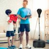 Both Adults And Kids Hand-Eye Coordination Ability Adjustable Height Boxing Punching Bag Stand Set