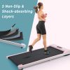 2 in 1 Under Desk Electric Treadmill 2.5HP;  with Bluetooth APP and speaker;  Remote Control;  Display;  Walking Jogging Running Machine Fitness Equip