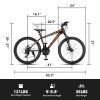 A24299 Rycheer Elecony 24 inch Mountain Bike Bicycle for Adults Aluminium Frame Bike Shimano 21-Speed with Disc Brake